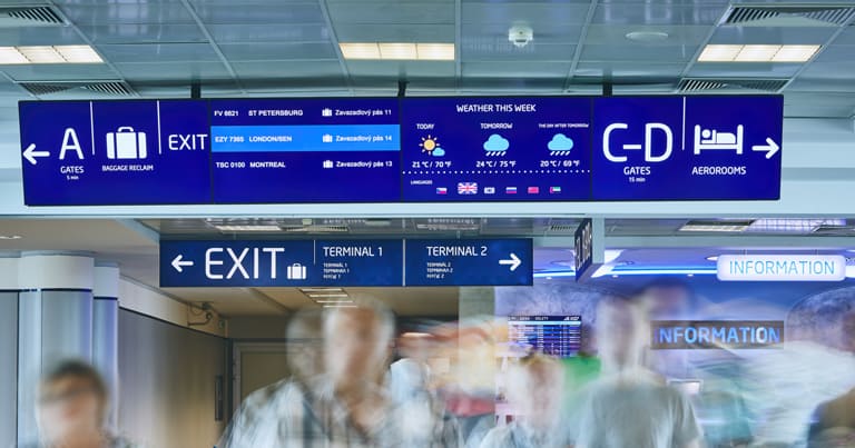 Airport Digital Signage