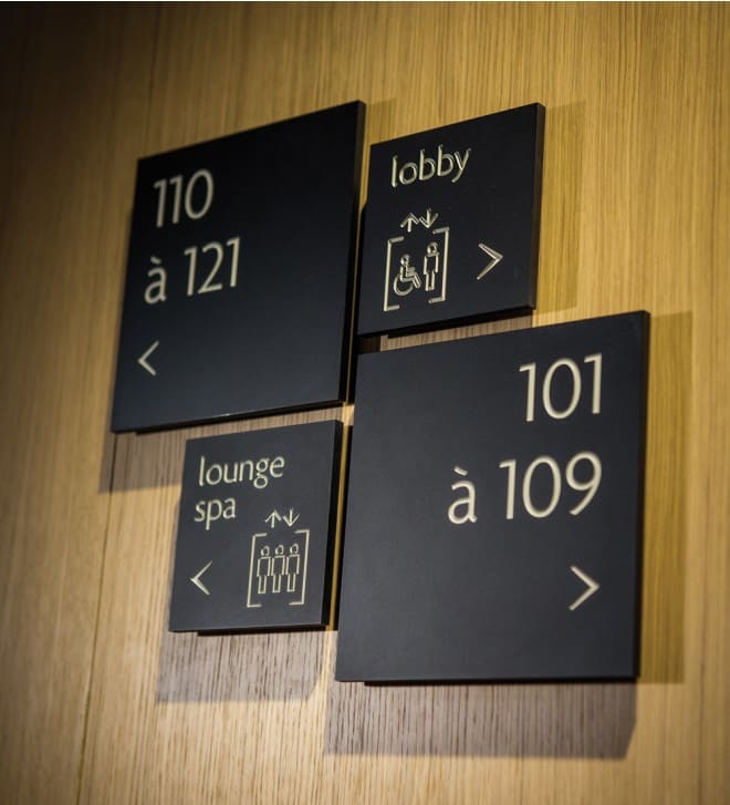 Hotel Interior Signage